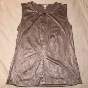 SOLD Calvin Klein Metallic Shimmer Sleeveless Top